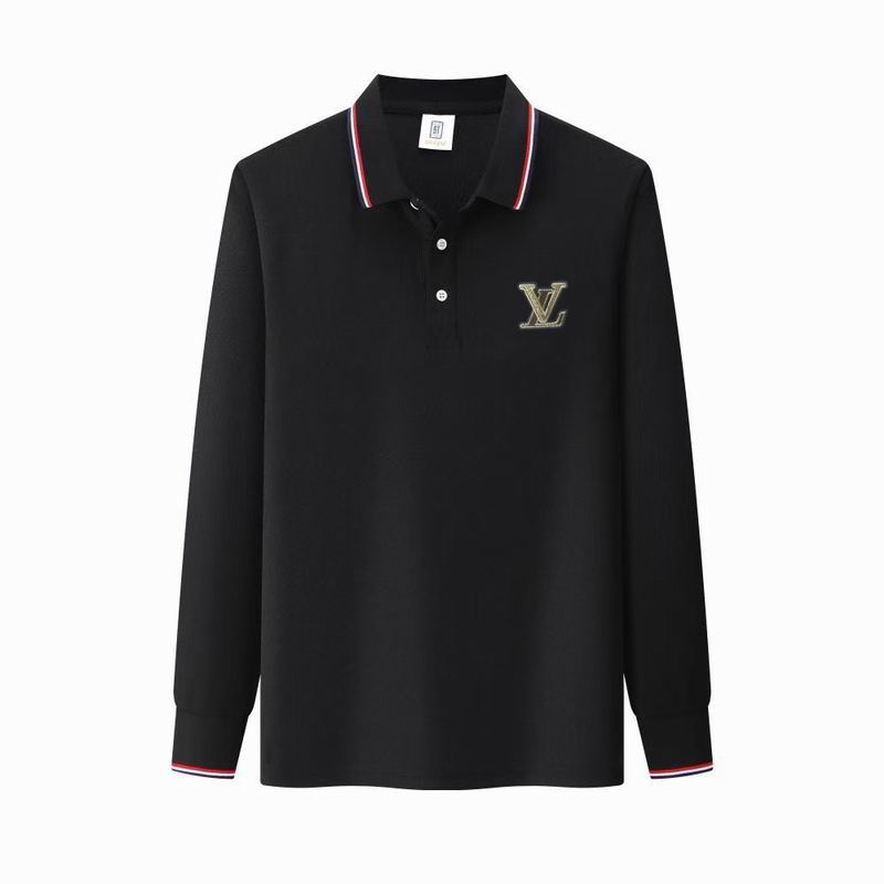 Louis Vuitton long-sleeve POLO shirts-LV1601P